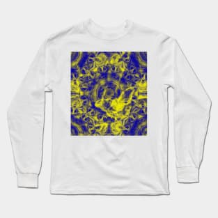 Electric butterfly and mandala Long Sleeve T-Shirt